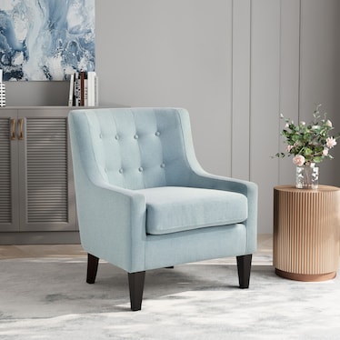 Eva Accent Chair - Light Blue