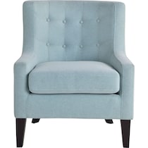 eva blue accent chair   