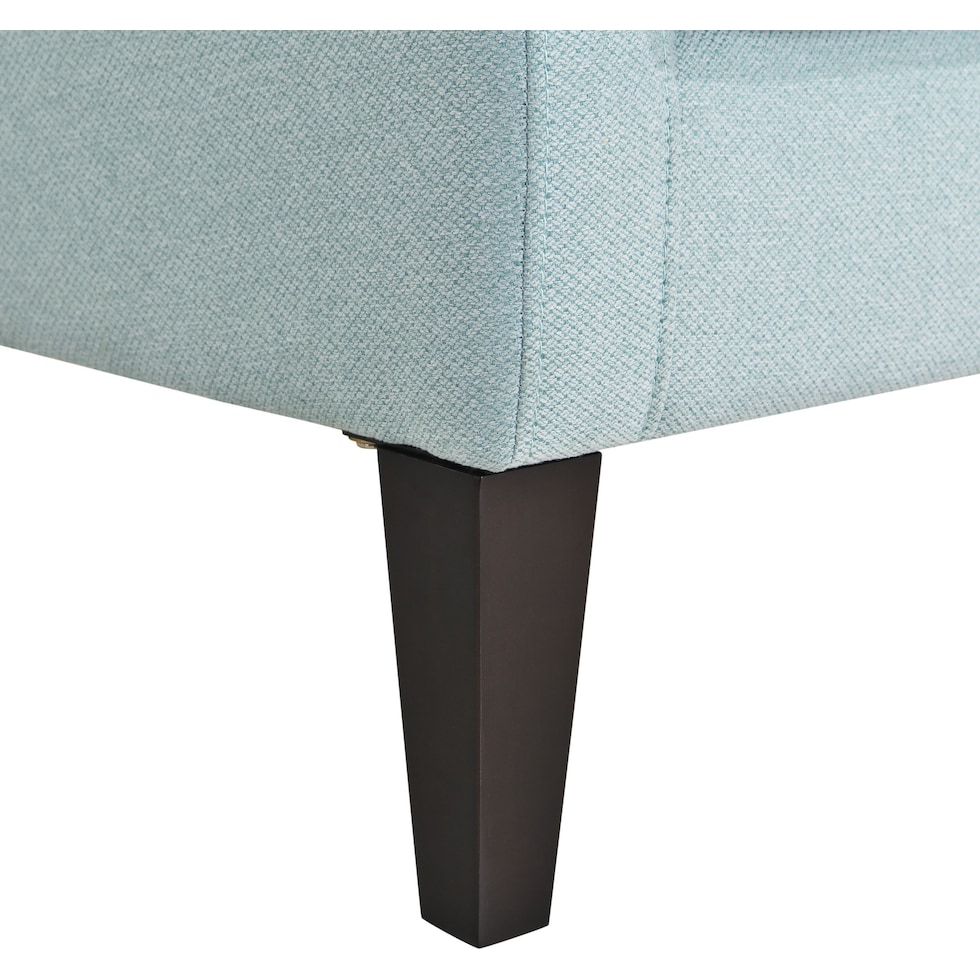 eva blue accent chair   