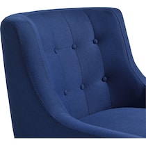 eva blue accent chair   