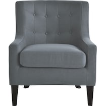 eva gray accent chair   