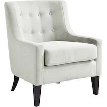 eva white accent chair   