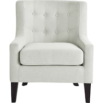 eva white accent chair   