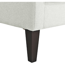 eva white accent chair   