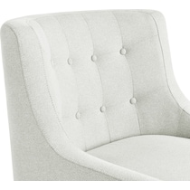 eva white accent chair   