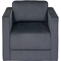 evale gray accent chair   