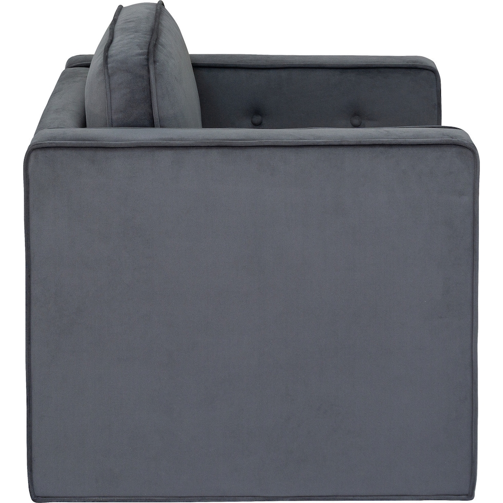 evale gray accent chair   