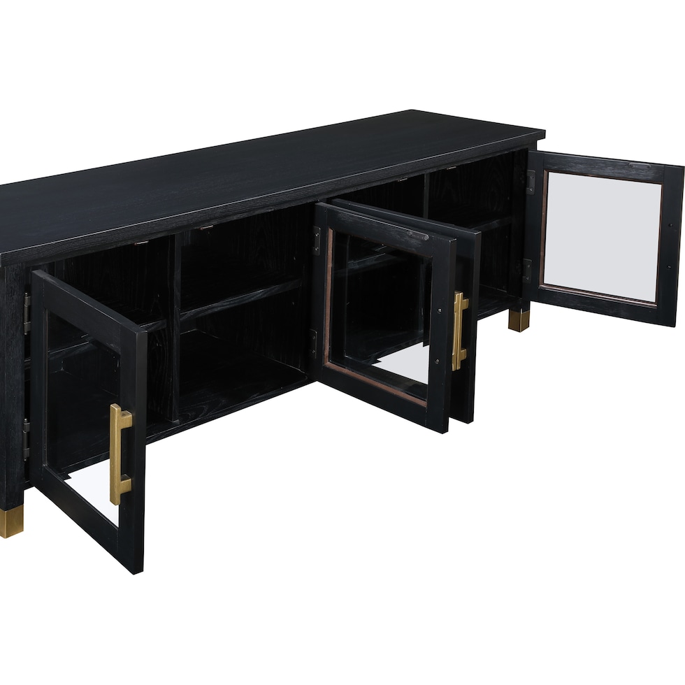 evangeline black tv stand   