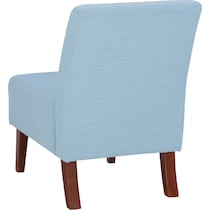 evangeline blue accent chair   