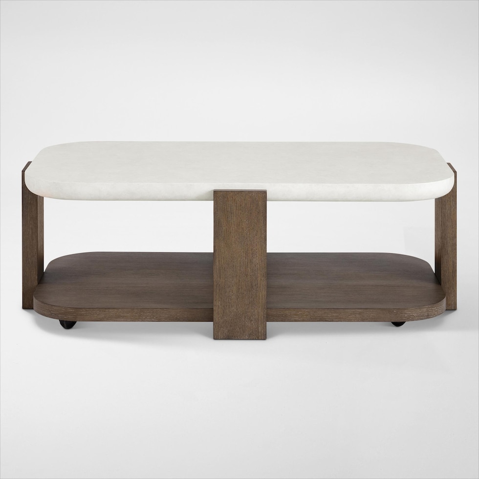 evans tables natural coffee table   