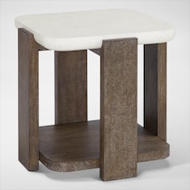 evans tables natural end table   