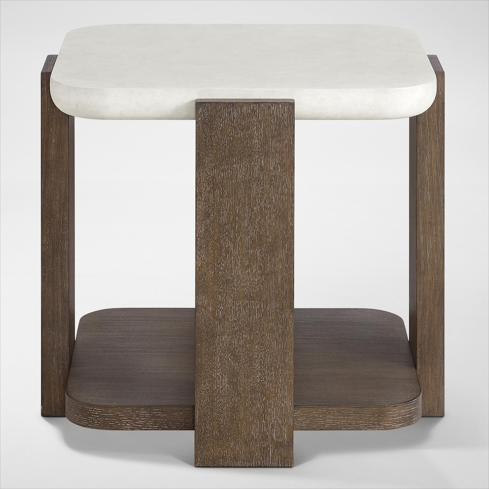 evans tables natural end table   