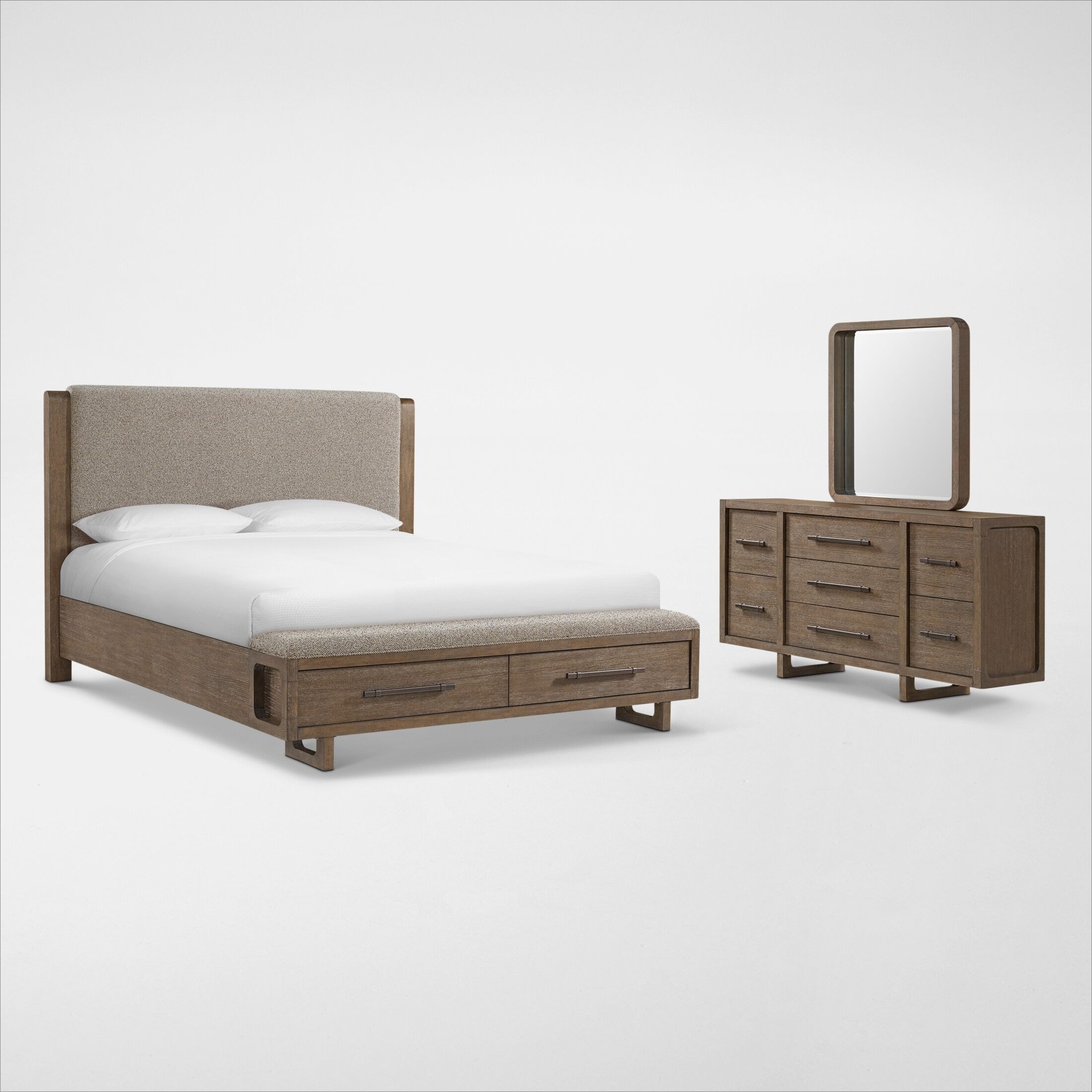 ★☆ KING’S NIGHT DREAM WESTERN & EASTERN Evans 5-Piece Bedroom Set with Dresser and Mirror | Value