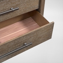 evans light brown chest   