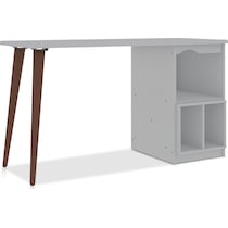 evanston white desk   