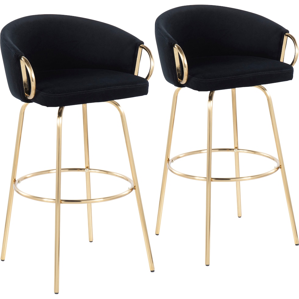 eve black bar stool   