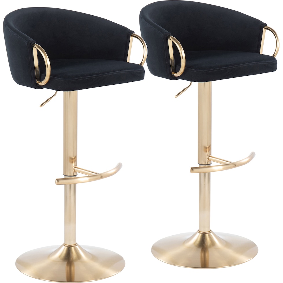 eve black bar stool   