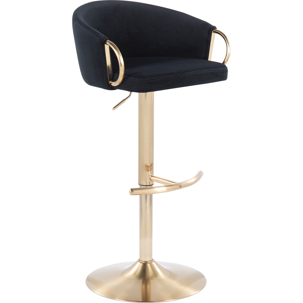 eve black bar stool   