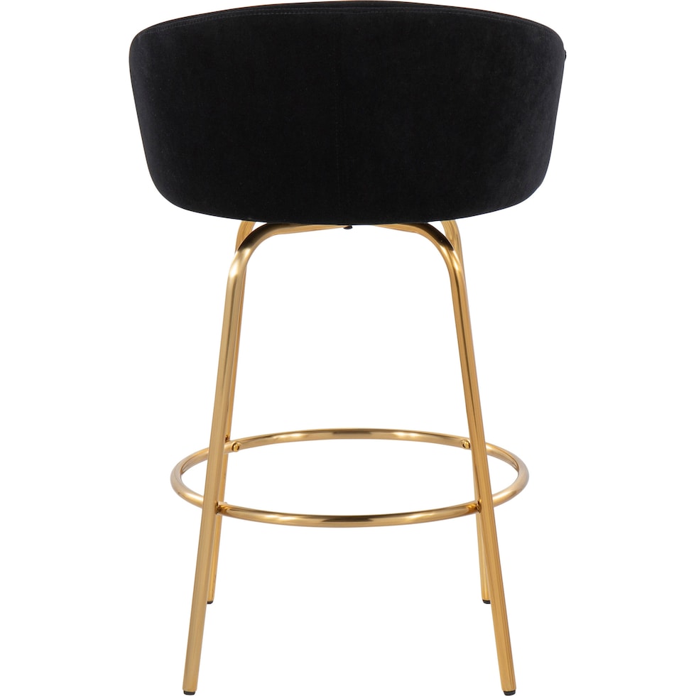 eve black counter height stool   