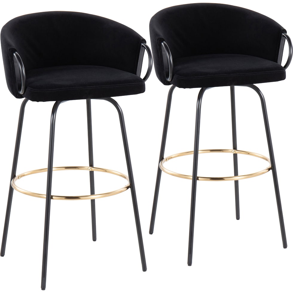 eve black counter height stool   
