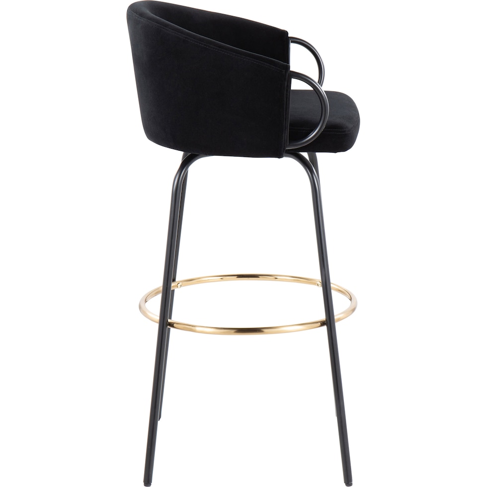 eve black counter height stool   