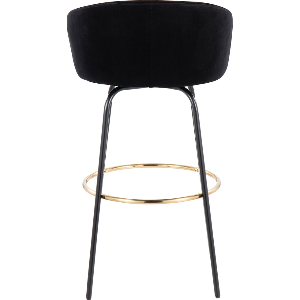 eve black counter height stool   