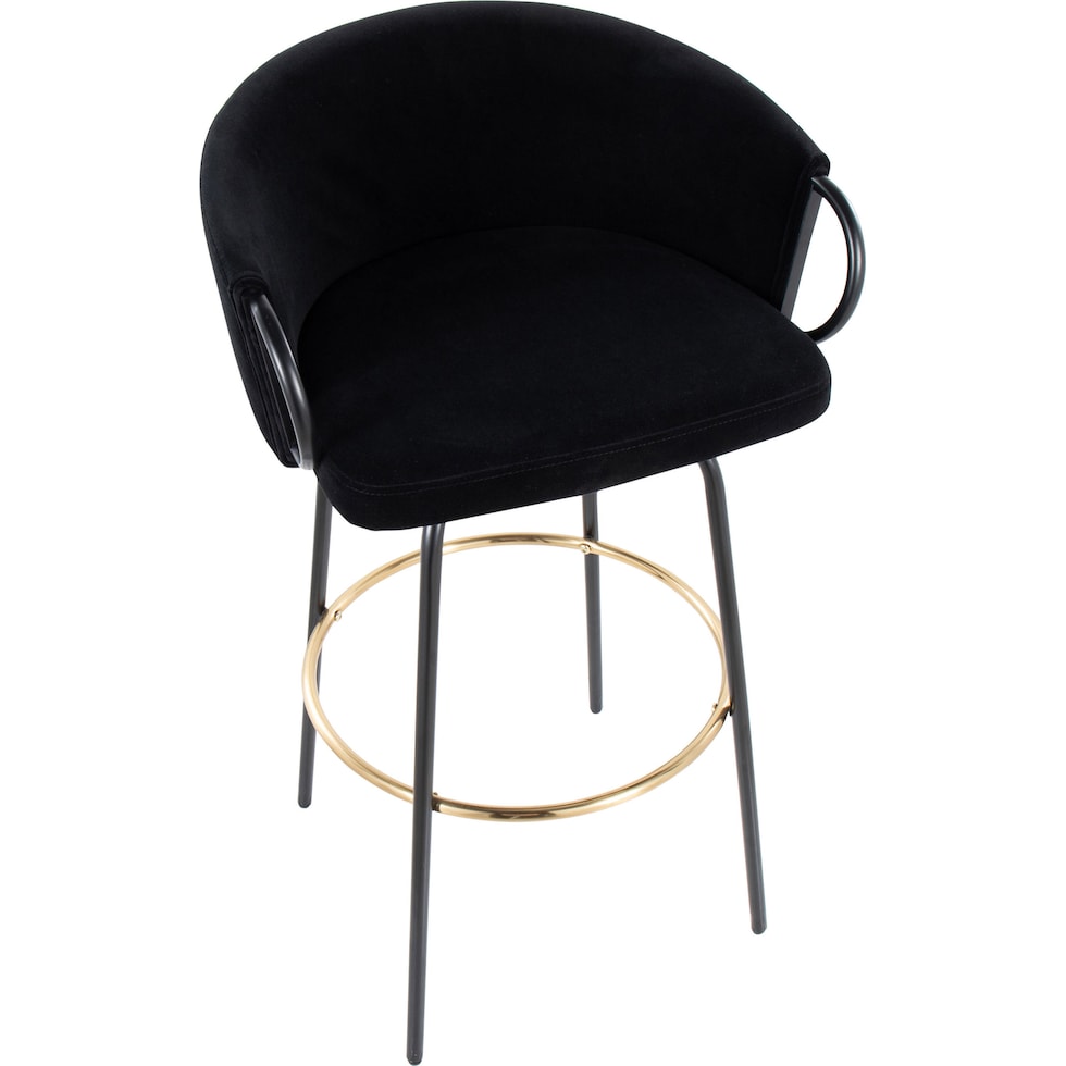 eve black counter height stool   