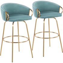eve blue bar stool   