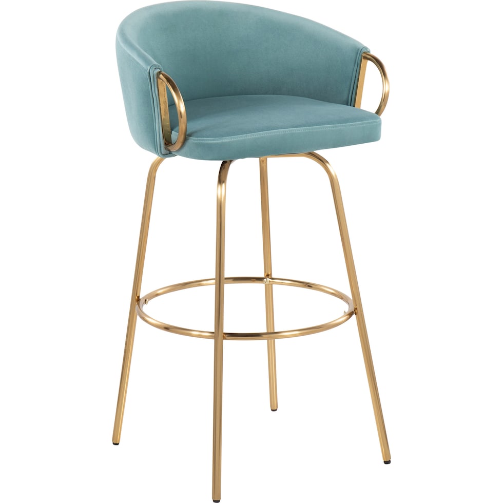 eve blue bar stool   