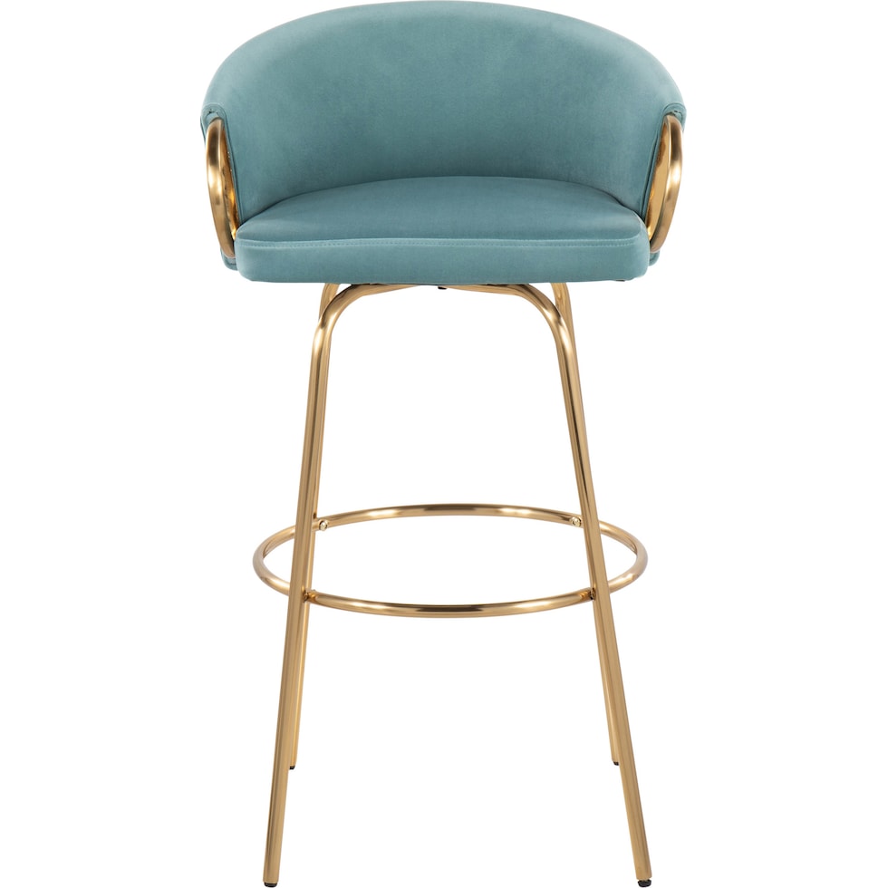 eve blue bar stool   