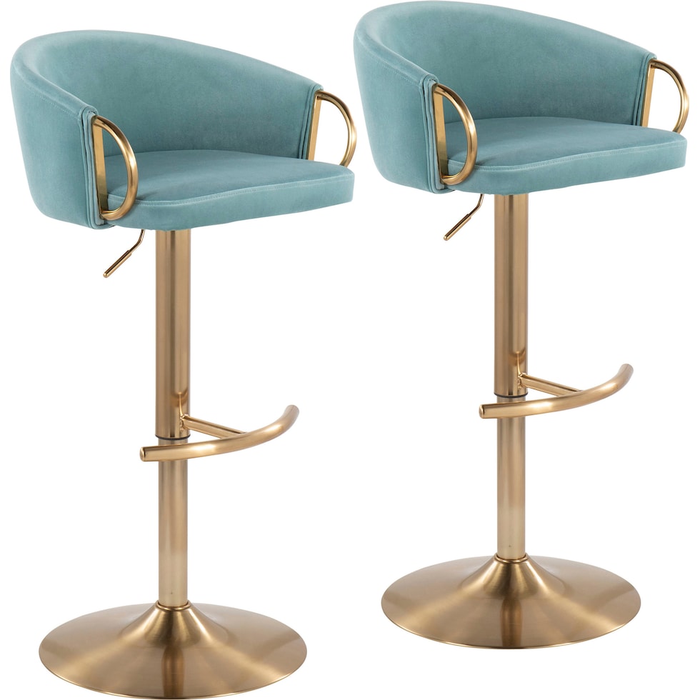 eve blue bar stool   