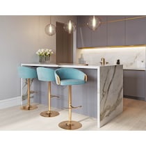 eve blue bar stool   