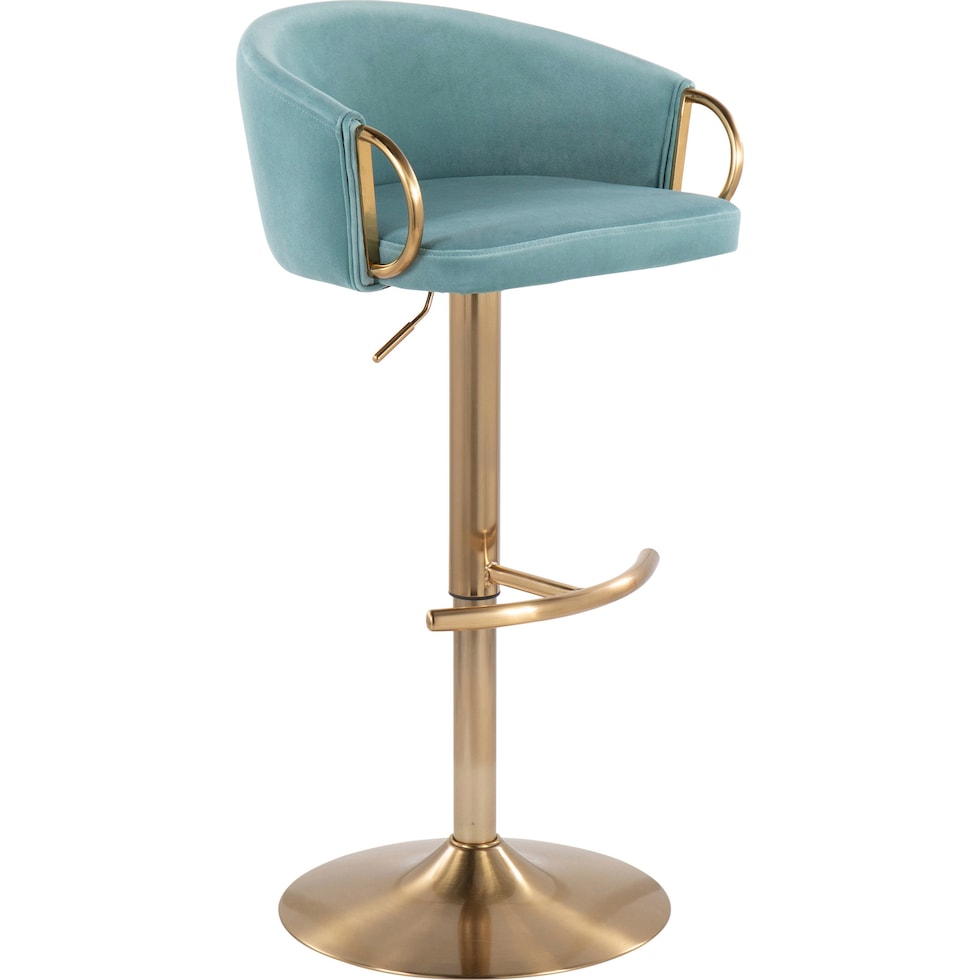 eve blue bar stool   