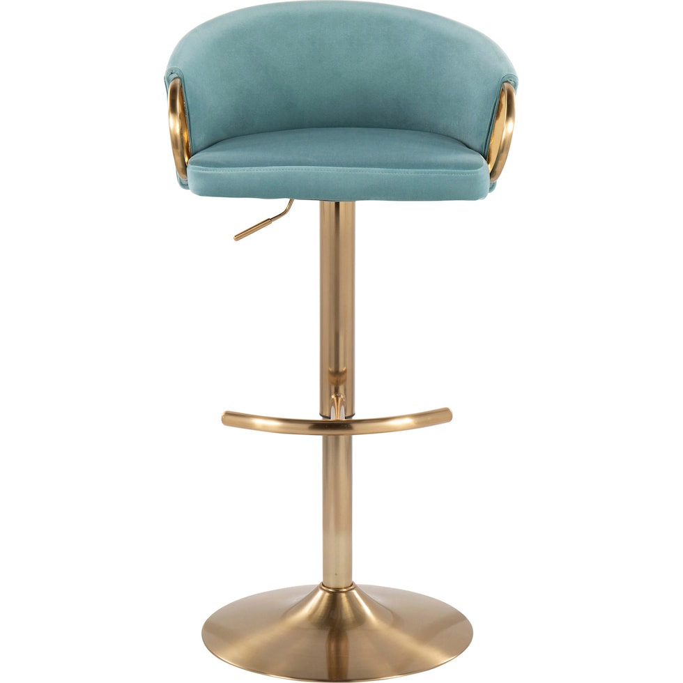 eve blue bar stool   