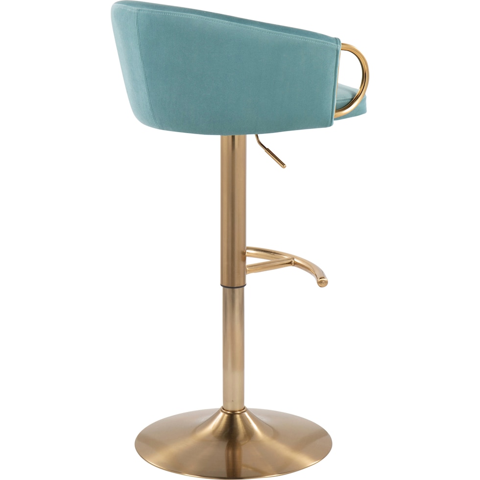 eve blue bar stool   