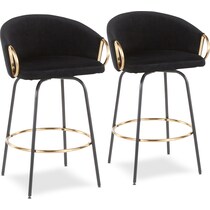 eve blue counter height stool   