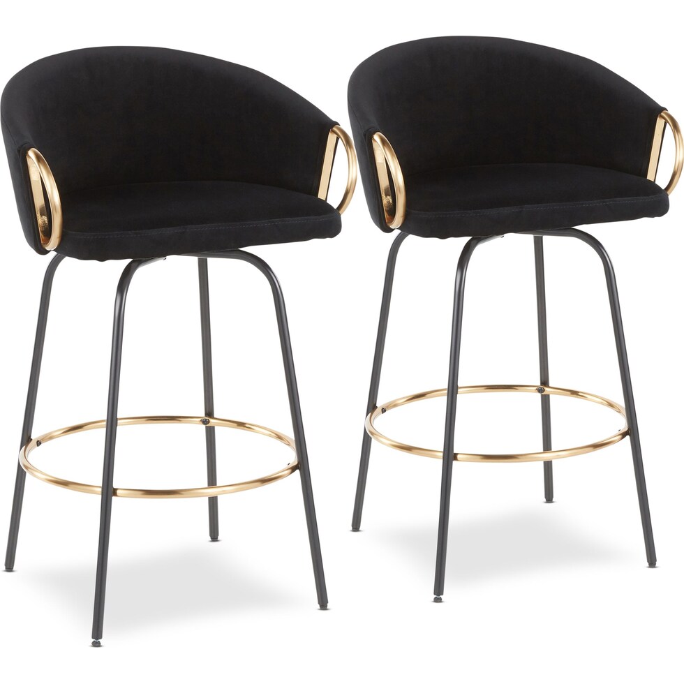 eve blue counter height stool   