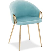 eve blue dining chair   