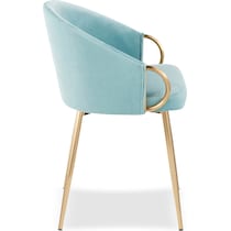eve blue dining chair   