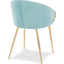 eve blue dining chair   