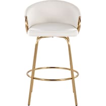 eve cream gold counter height stool   