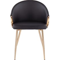 eve gold black dining chair   
