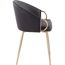 eve gold black dining chair   