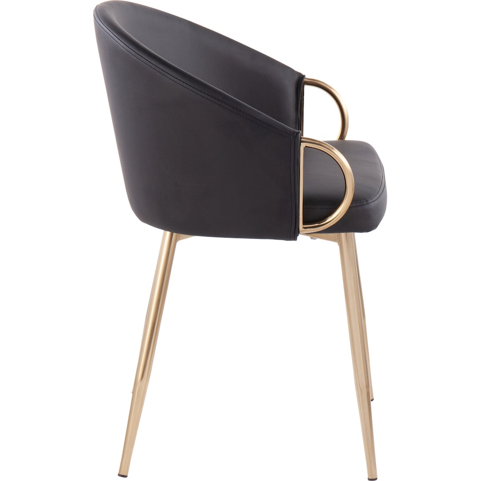 eve gold black dining chair   
