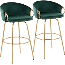 eve green bar stool   