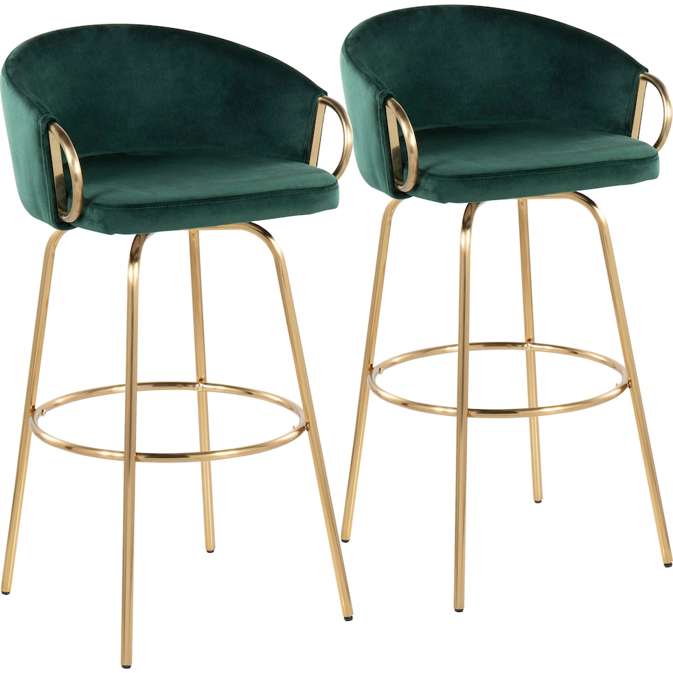 eve green bar stool   