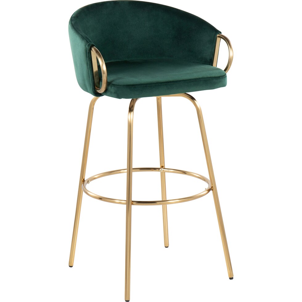 eve green bar stool   