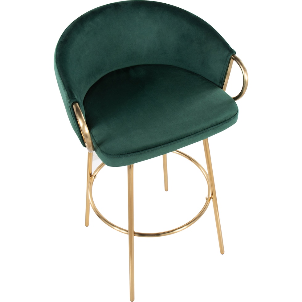 eve green bar stool   