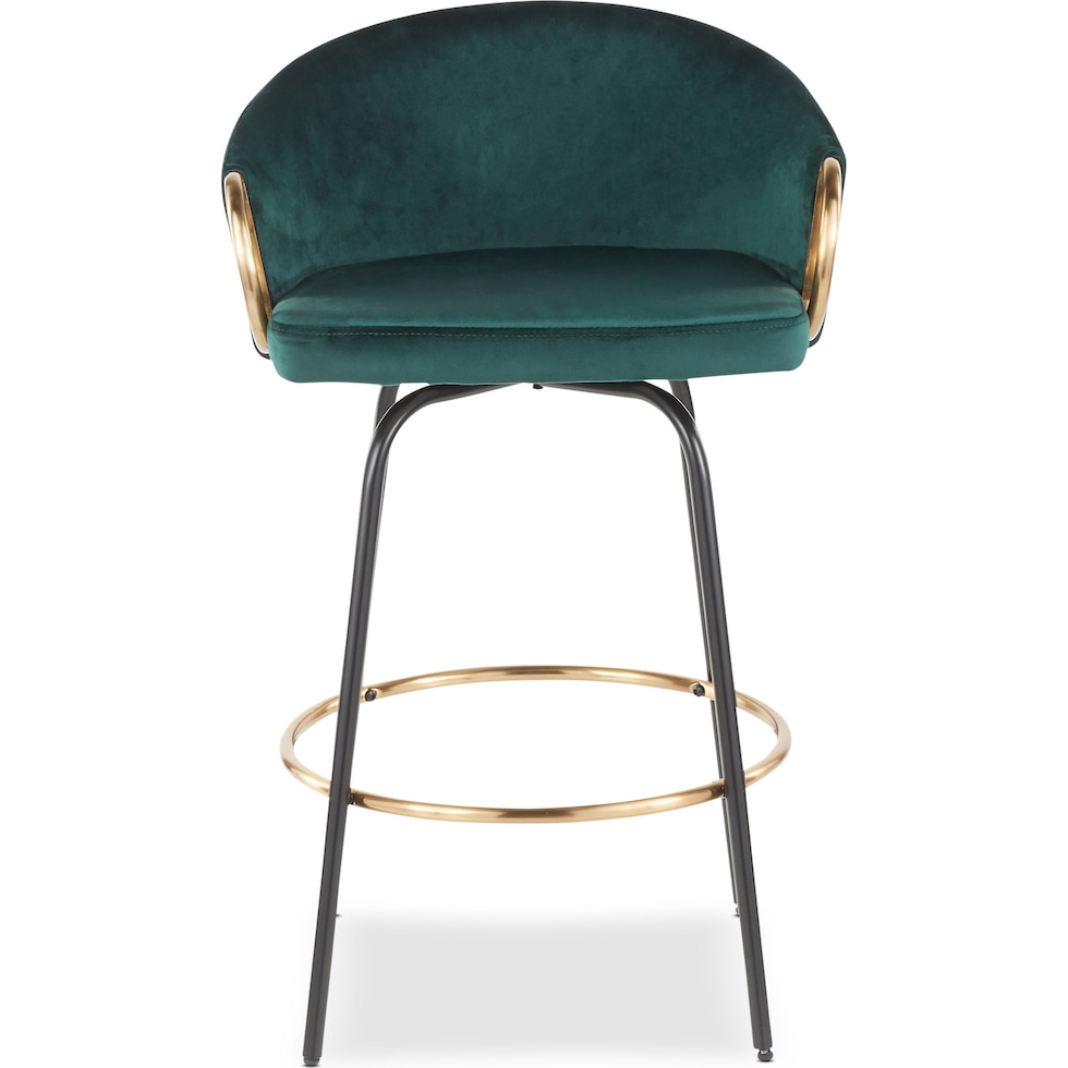 eve green counter height stool   