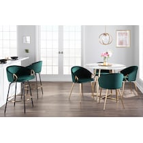 eve green dining chair   
